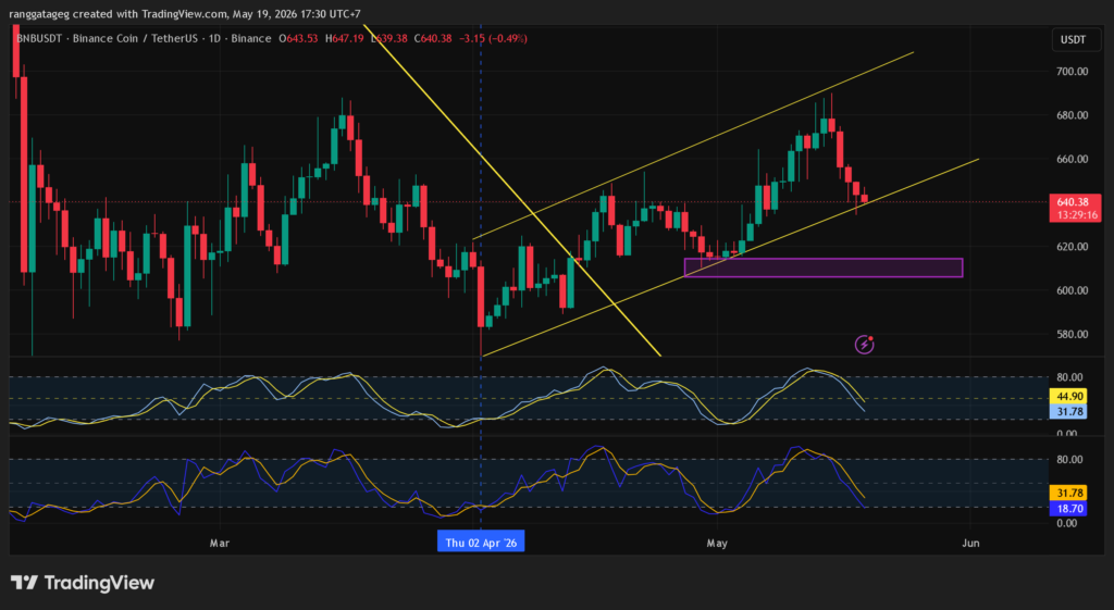 harga bnb chart