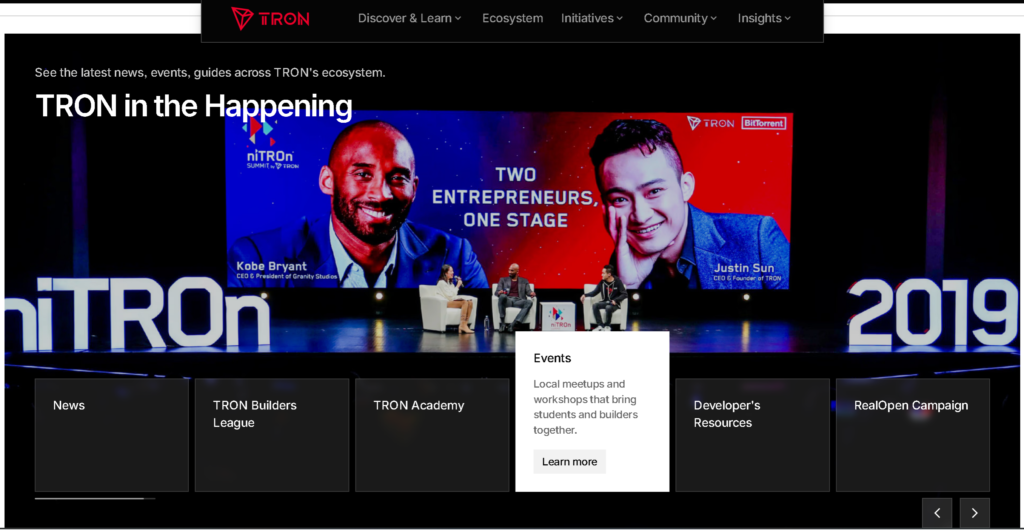web Tron Coin (TRX) dengan analisis teknikal terbaru