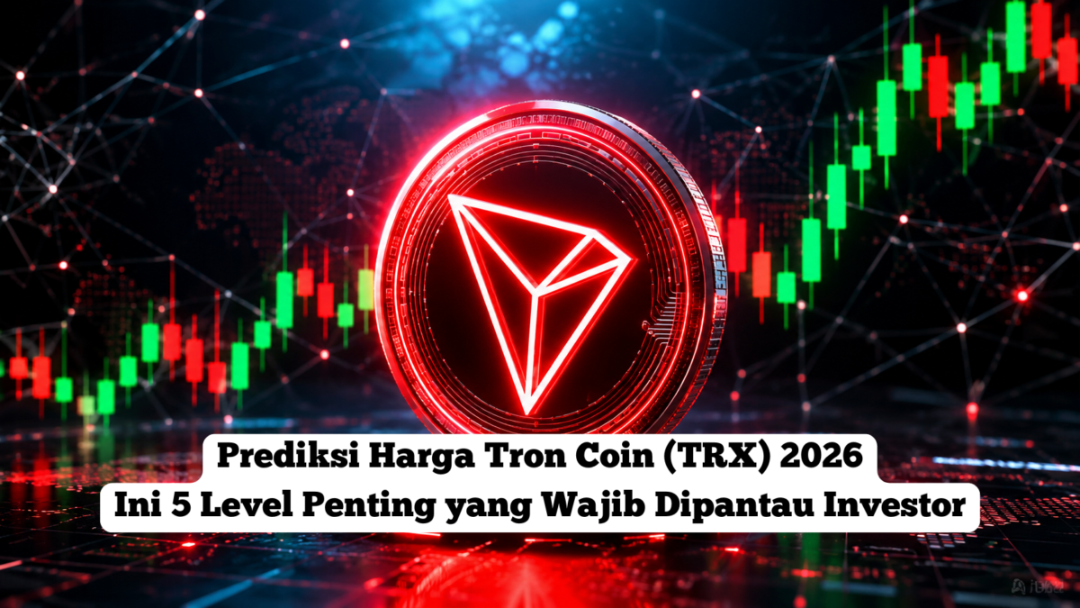 Grafik harga Tron Coin (TRX) dengan analisis teknikal terbaru