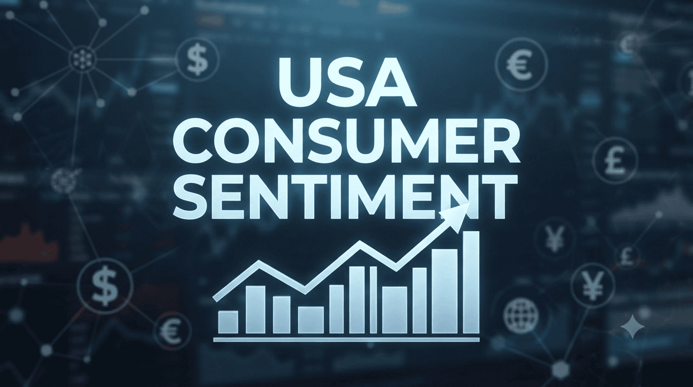 Grafik kenaikan data Sentimen Konsumen AS Juli 2026 melampaui ekspektasi pasar.