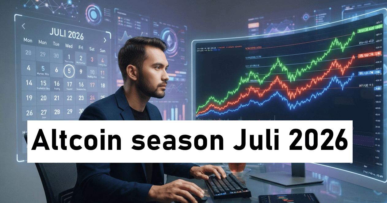 Investor memantau grafik altcoin dengan tanggal fokus Altcoin season Juli 2026.