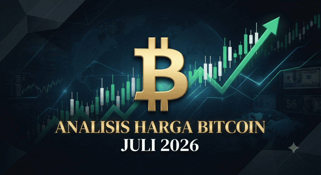 Grafik pergerakan analisis harga Bitcoin yang sedang melonjak di pasar global